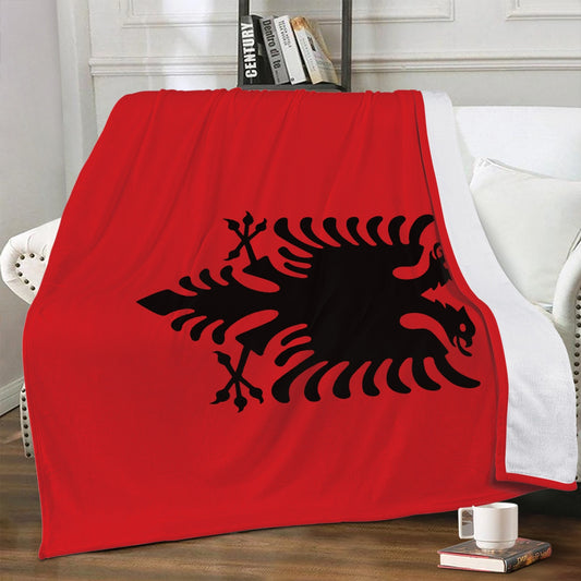 Fleecedecke Albanien Flagge