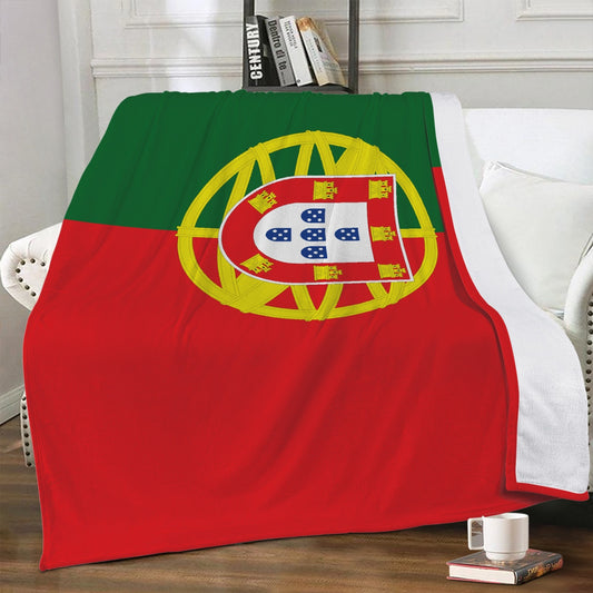 Fleecedecke Portugal Flagge