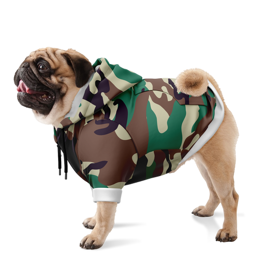 Sweat à capuche zippé pour chiens | Camouflage