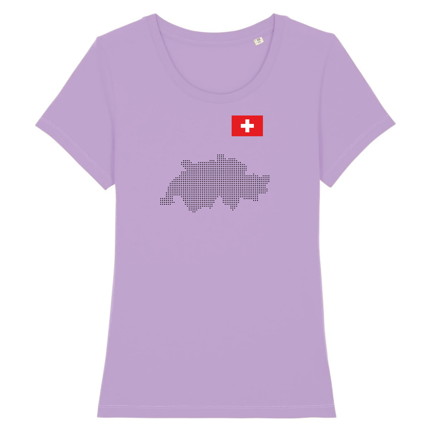 Damen BIO-T-Shirt | Schweiz Map