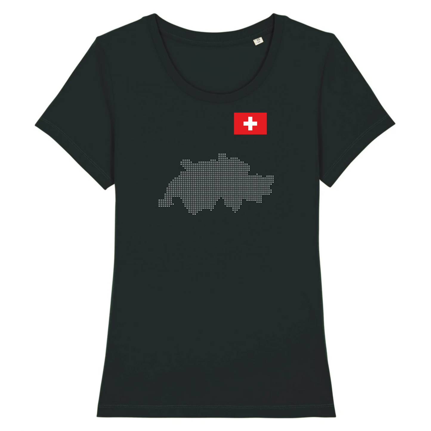 T-shirt BIO femme | Suisse map