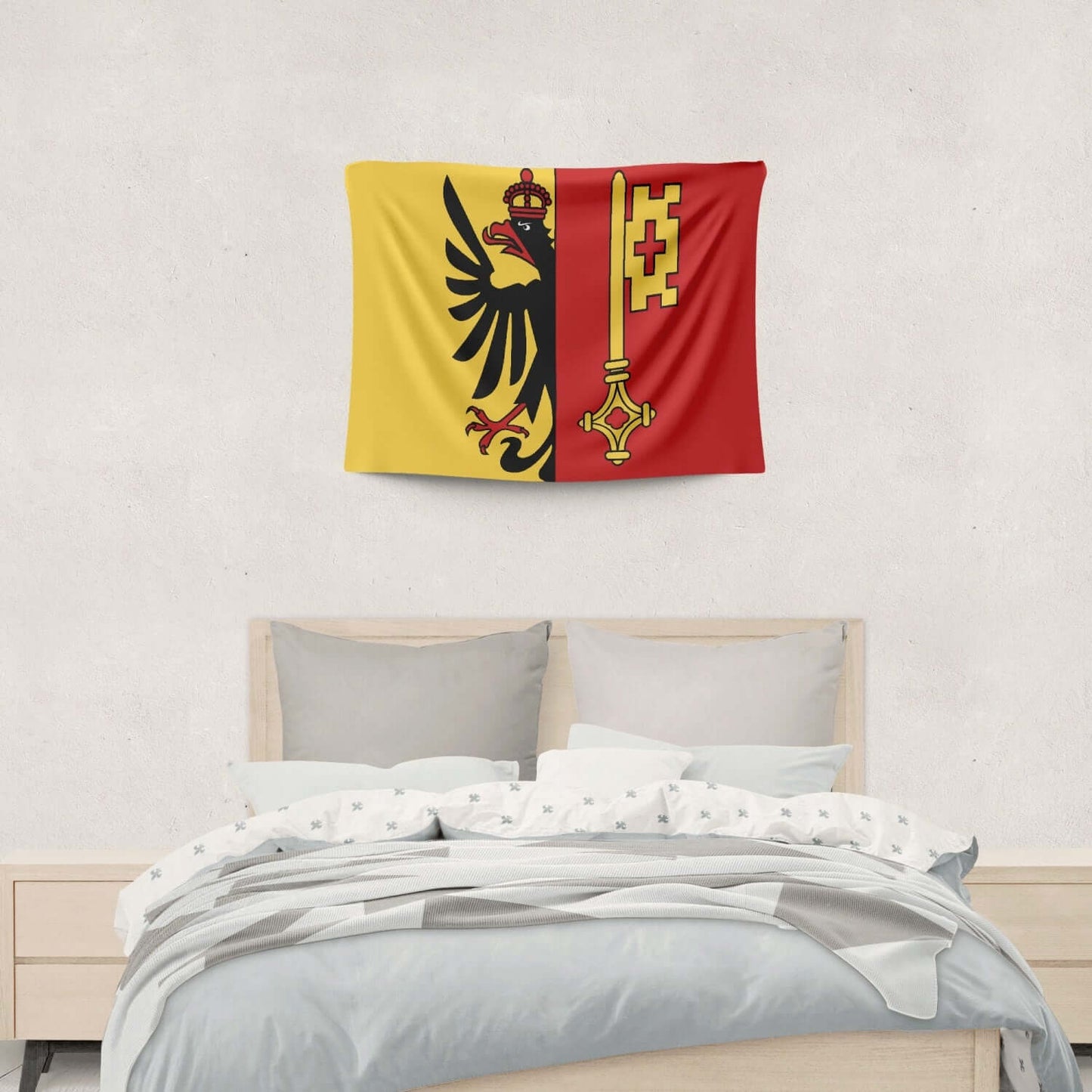 Drapeau canton Genève «Handmade Drapeau canton Genève «Handmade