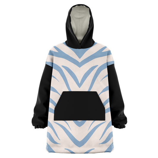 Snug hoodie | blue zebra