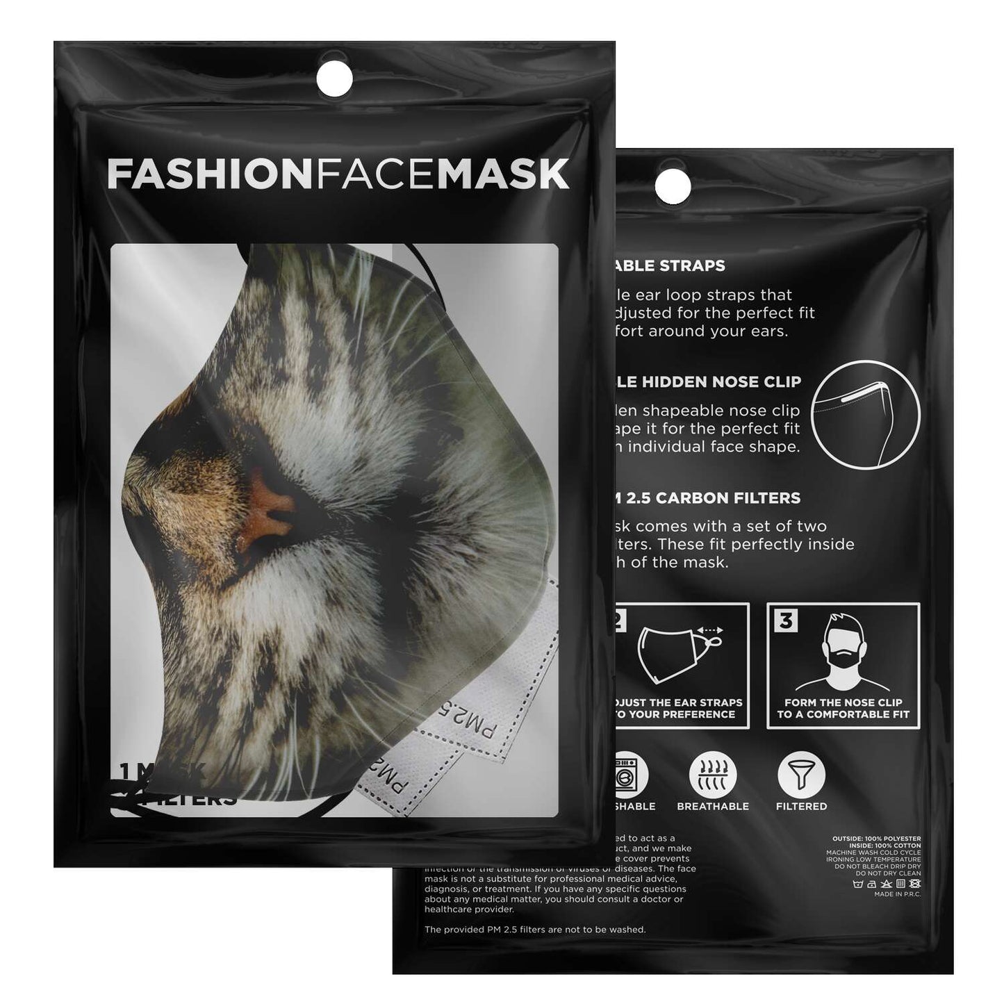 Masque coton | Chat museau