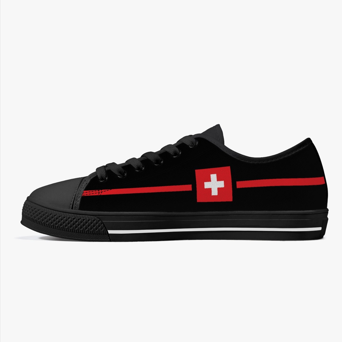 Chaussures basses Suisse noir - noir Hommes/Femmes