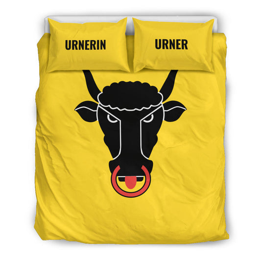 Urnerin / Urner Bettbezug + Kissenbezüge