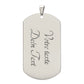 Collier Grisons médaille - Gravure personnalisée