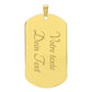 Collier Grisons médaille - Gravure personnalisée
