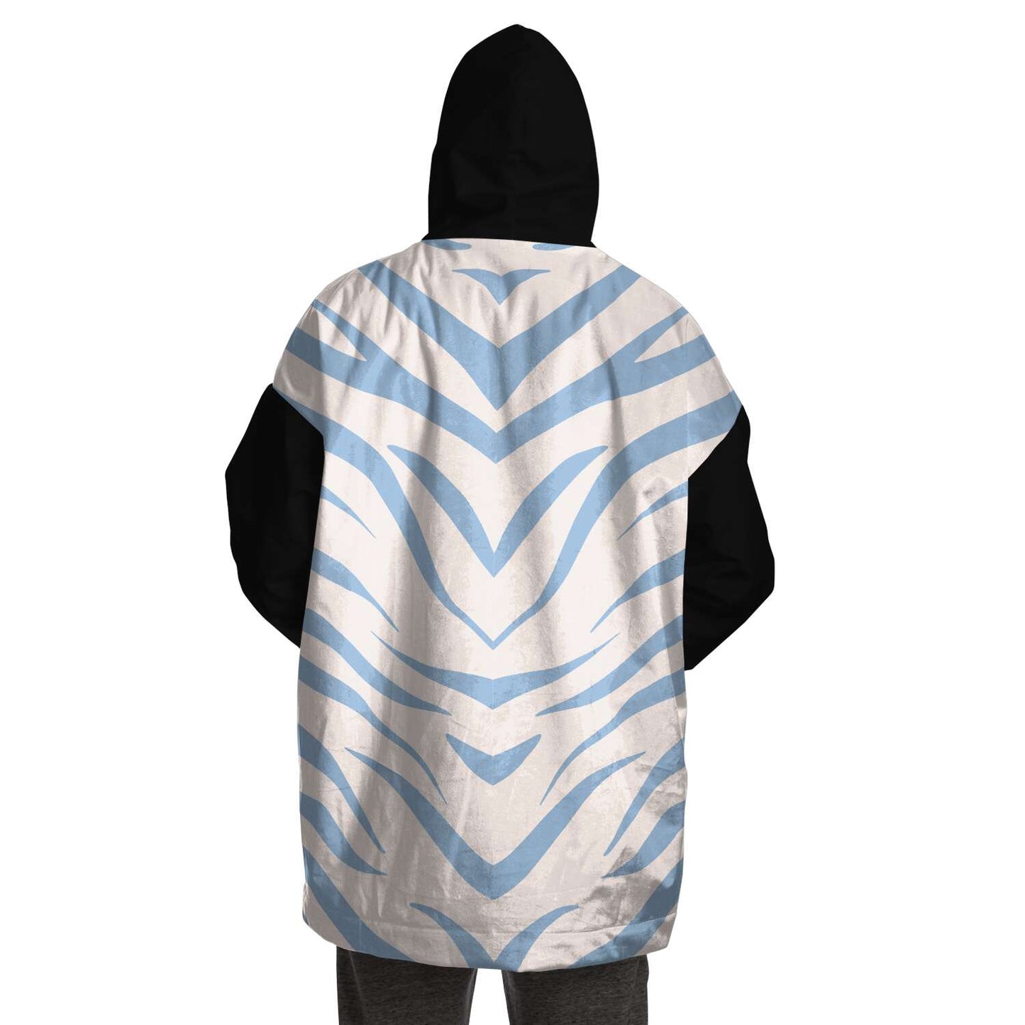 Snug hoodie | blue zebra
