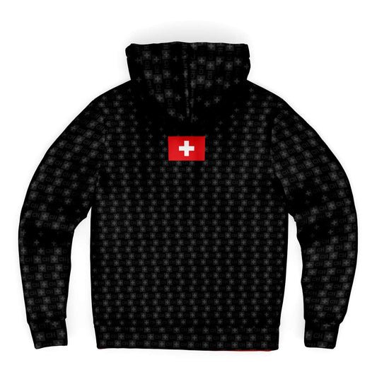 Deluxe Hoodie - Switzerland motif noir