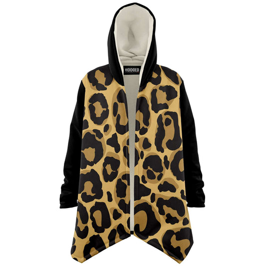 Cloak Hoodie | Léopard noir