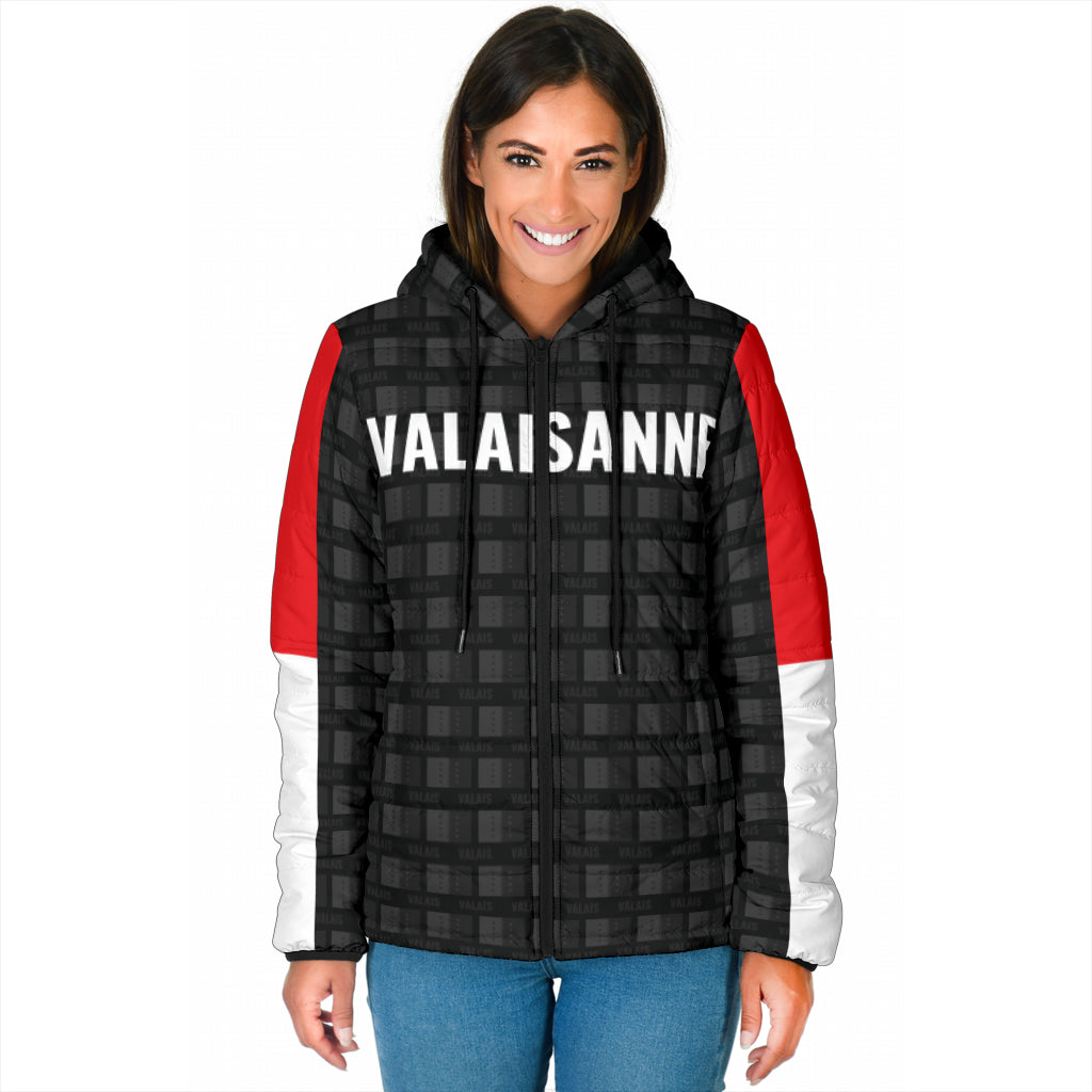 Veste doudoune noir Valaisan/ Valaisanne